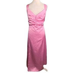 NWPT Show Me Your MuMu XXL Purple Pink Midi/Maxi Mina Satin Dress Bridesmaid